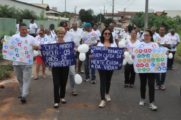 Campanha Janeiro Branco é encerrada com aniversário do CAPS Maria Pirola