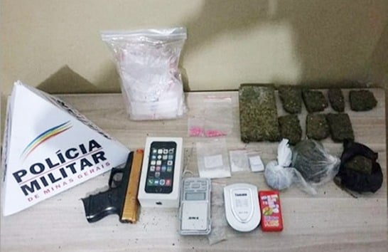 PM prende autores com diversos tipos de drogas