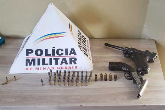PM apreende armas de fogo no bairro Santa Rita