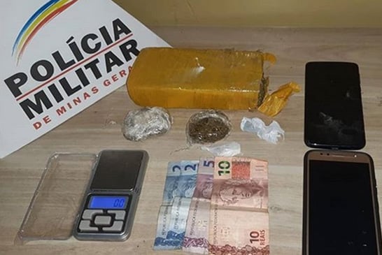 PM apreende tablete de maconha no bairro Ana Pinto de Almeida