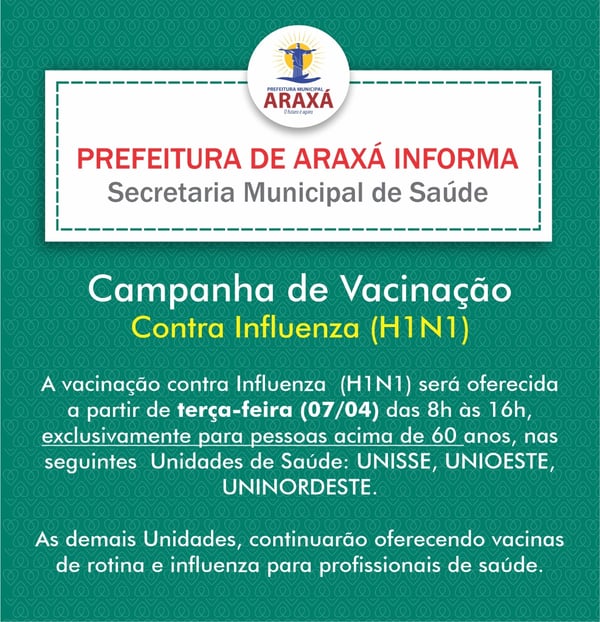 Vacinação contra gripe é retomada exclusivamente para ...