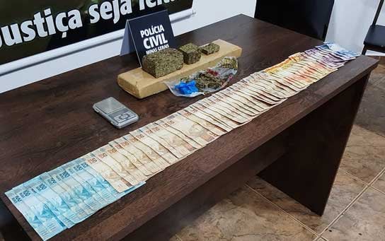 Polícia Civil apreende cerca de dois quilos de maconha no Pão de Açúcar