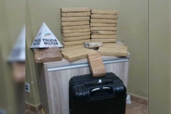 PM faz grande apreensão de crack e maconha no Terminal Rodoviário