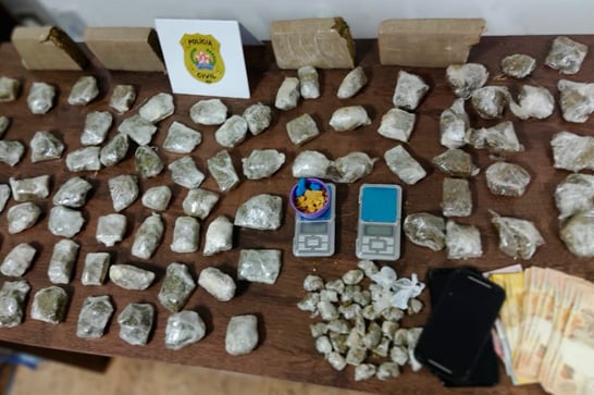 Polícia Civil prende três pessoas e apreende maconha e crack durante operação no Setor Norte
