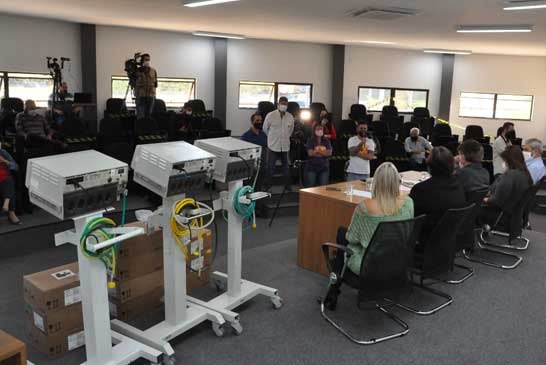Prefeitura recebe respiradores e bombas de infusão