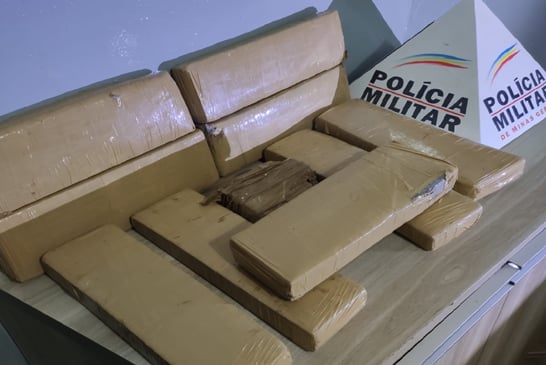 PM apreende 10 quilos de maconha no Terminal Rodoviário