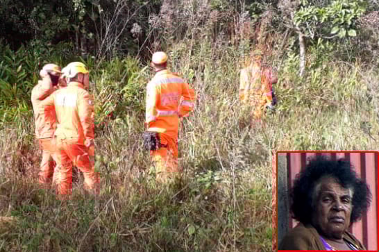 Idosa que estava desaparecida é localizada sem vida em área de mata