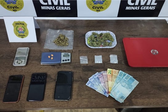 Jovens são pesos pela Polícia Civil por envolvimento com o tráfico de drogas