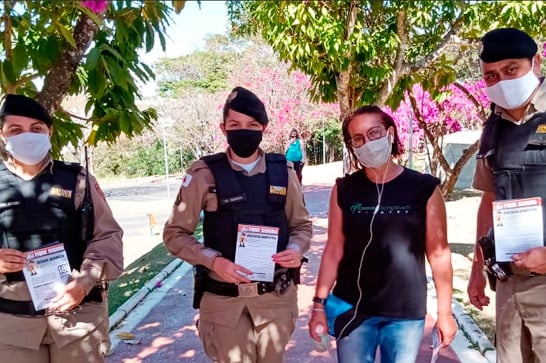 37º BPM e parceiros promovem ações na campanha “Agosto Lilás”; na segunda tem live sobre o tema