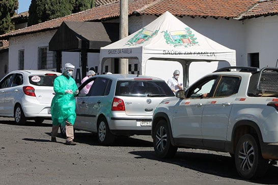 Prefeitura de Araxá realiza barreira sanitária para prevenção do coronavírus
