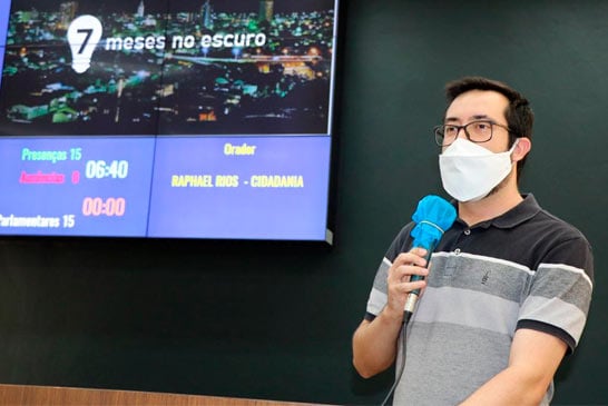 Raphael Rios volta a cobrar manutenção da iluminação pública; Araxá já está há 7 meses sem o serviço