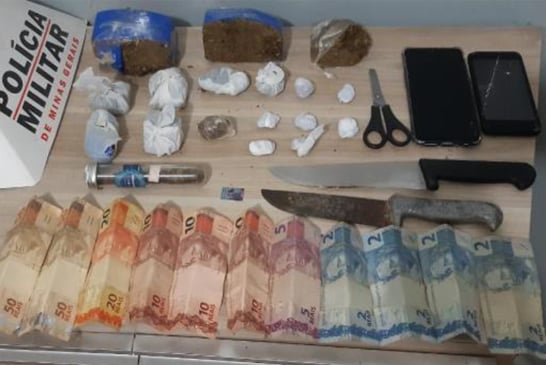 PM apreende drogas no Urciano Lemos com adolescente de 17 anos