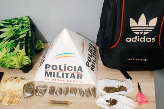PM localiza droga com adolescentes durante operação no bairro São Geraldo