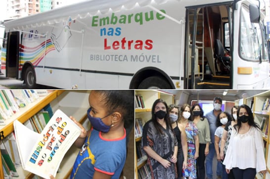 Biblioteca Móvel é revitalizada; alunos recebem prêmio de redação do Fliaraxá