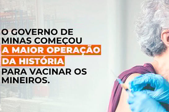 Governo de Minas lança site para esclarecer dúvidas da população sobre a vacina contra covid-19