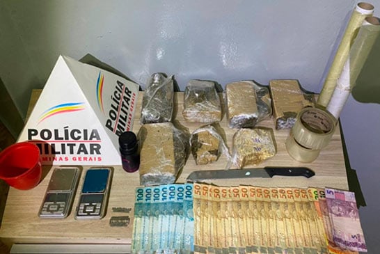 PM apreende grande quantidade de drogas no Boa Vista