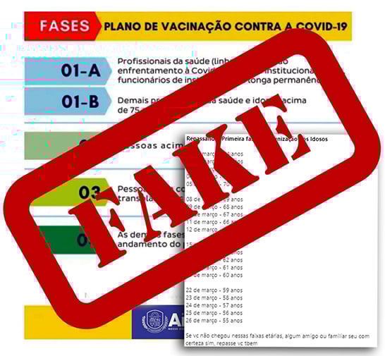 Alerta fake news: calendário de imunização de idosos