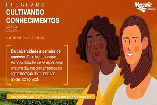 Mosaic Fertilizantes abre inscrições para Programa Cultivando Conhecimentos