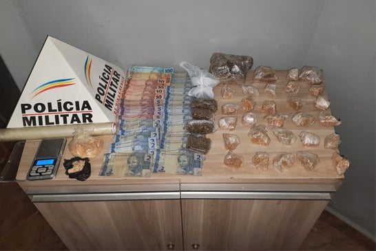 PM apreende grande quantidade de drogas