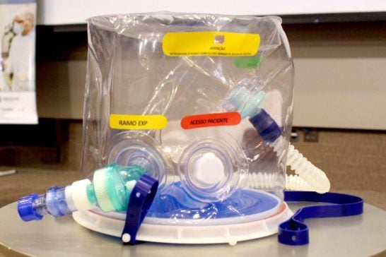 Araxá inicia testes com capacete “Elmo” em pacientes com Covid-19