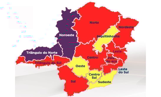 Governo de Minas define quarentena em duas regiões do estado