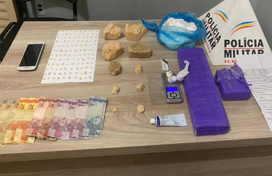 PM apreende grande quantidade de drogas no bairro Aeroporto