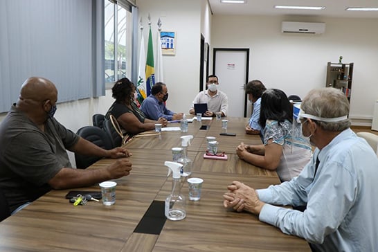 Presidente Raphael Rios recebe diretoria do Sindicato dos Servidores Públicos Municipais