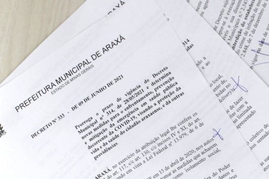 Araxá prorroga medidas de restrições por mais 10 dias
