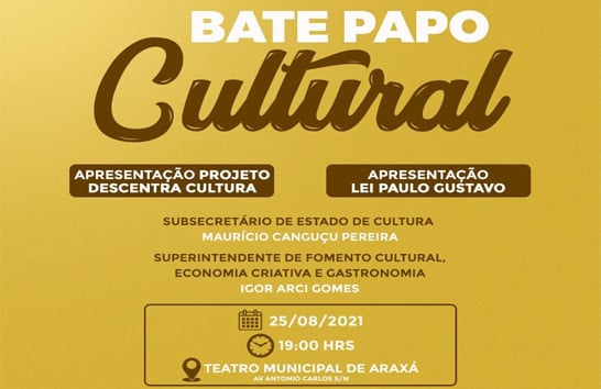 Teatro Municipal recebe bate-papo sobre novos projetos relacionados à cultura nesta quarta