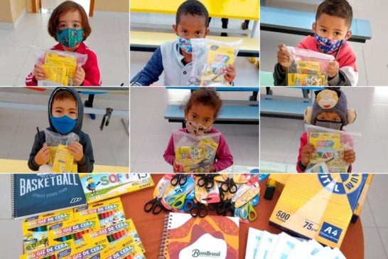 Alunos da rede municipal recebem 3,5 mil kits de materiais escolares