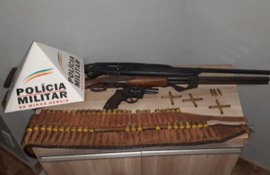 PM prende homem por porte ilegal de arma de fogo