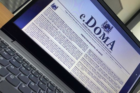 Prefeitura institui o e.Doma, Diário Oficial do Município 100% eletrônico