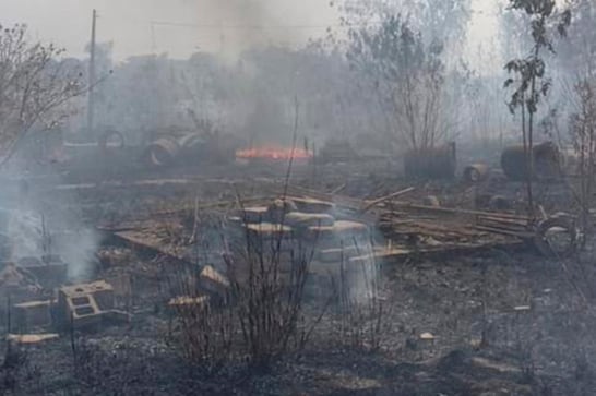 Bombeiros prendem dois suspeitos de causar incêndio em Araxá